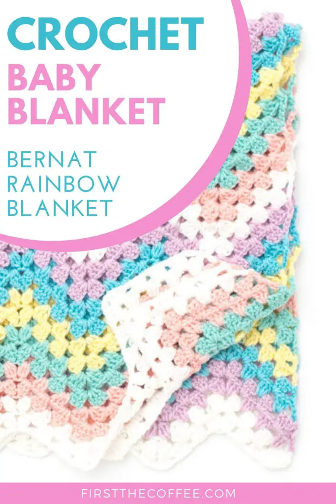 Bernat Rainbow Blanket from Yarnspirations