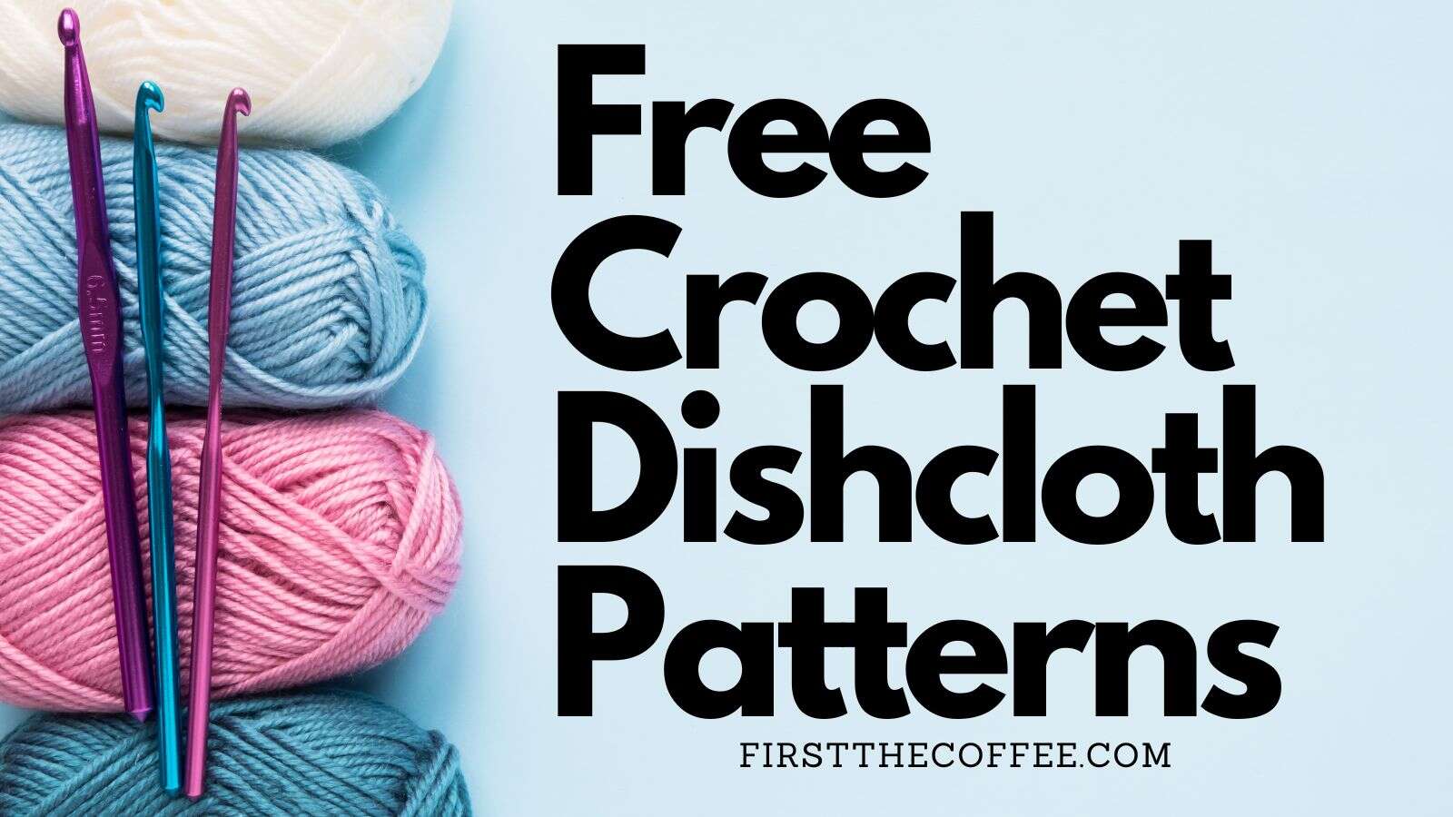 How to Crochet an Easy Textured Dishcloth - Maria's Blue Crayon