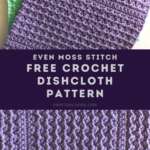Free Crochet Dishcloth Pattern that is Quick and Easy to Make