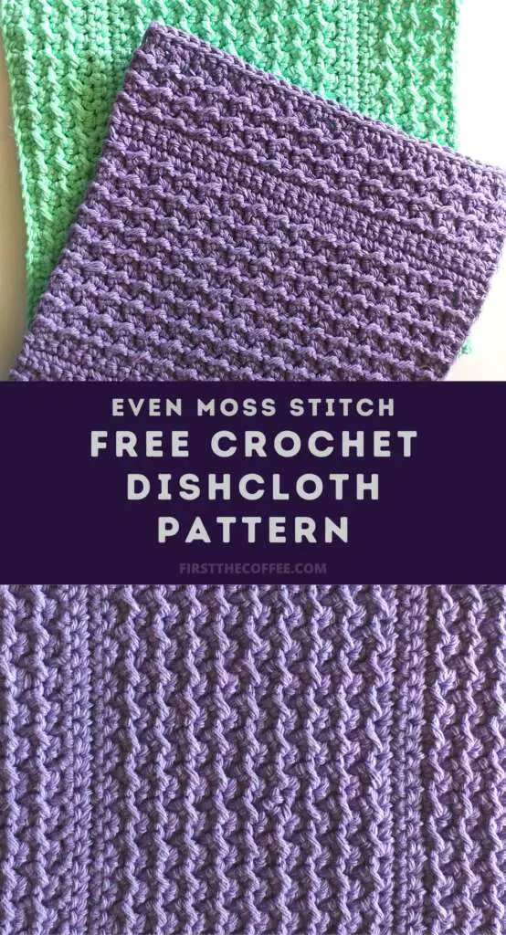 Free Crochet Dishcloth Pattern that is Quick and Easy to Make
