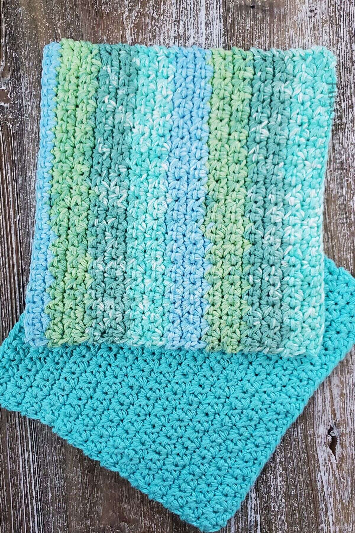 Easy Textured Dishcloth Crochet Pattern - Crochet Dreamz