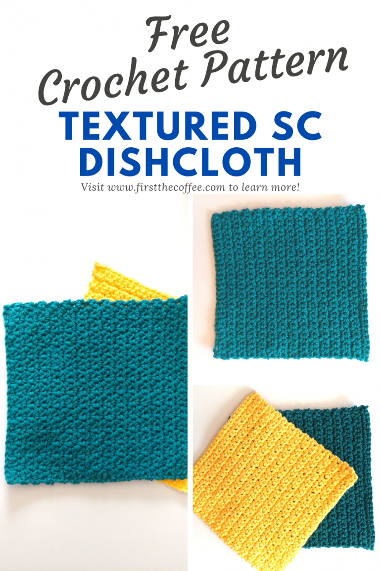 Textured Single Crochet Dishcloth Pattern