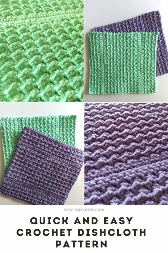 Quick and Easy Free Crochet Dishcloth Pattern