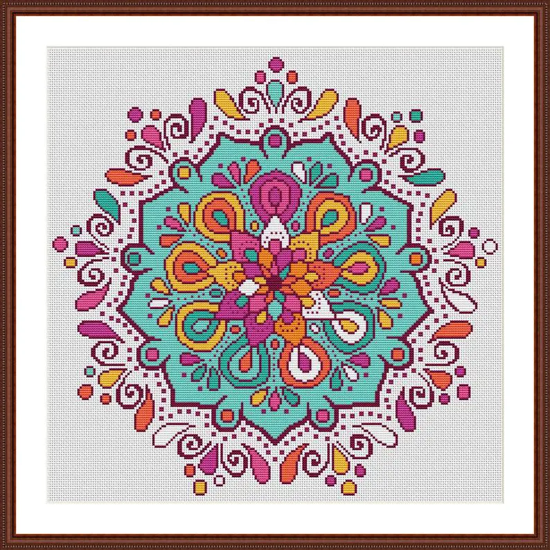 Mandala 1 Cross Stitch Pattern from Iris In Love Designs