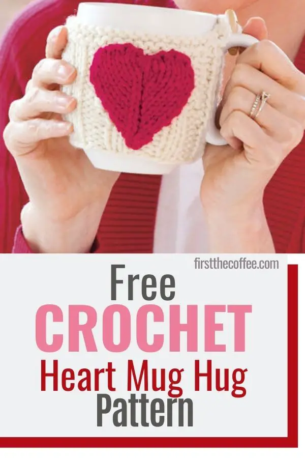 Free Crochet Heart Mug Hug Pattern