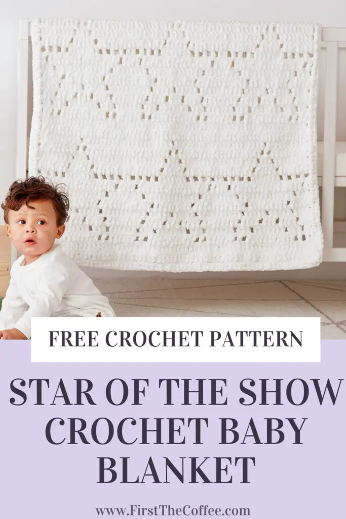 Bernat Star of the Show Crochet Baby Blanket | Free Crochet Baby Blanket Pattern from Yarnspirations