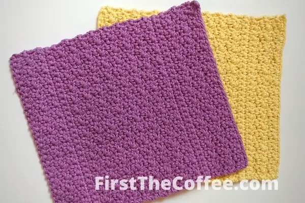 Lemon Peel Crochet Dishcloth Pattern