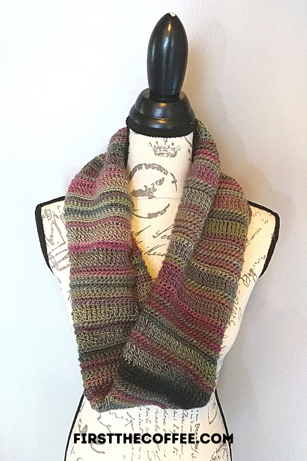 DeAnna Infinity Scarf Crochet Pattern - First The Coffee Crochet