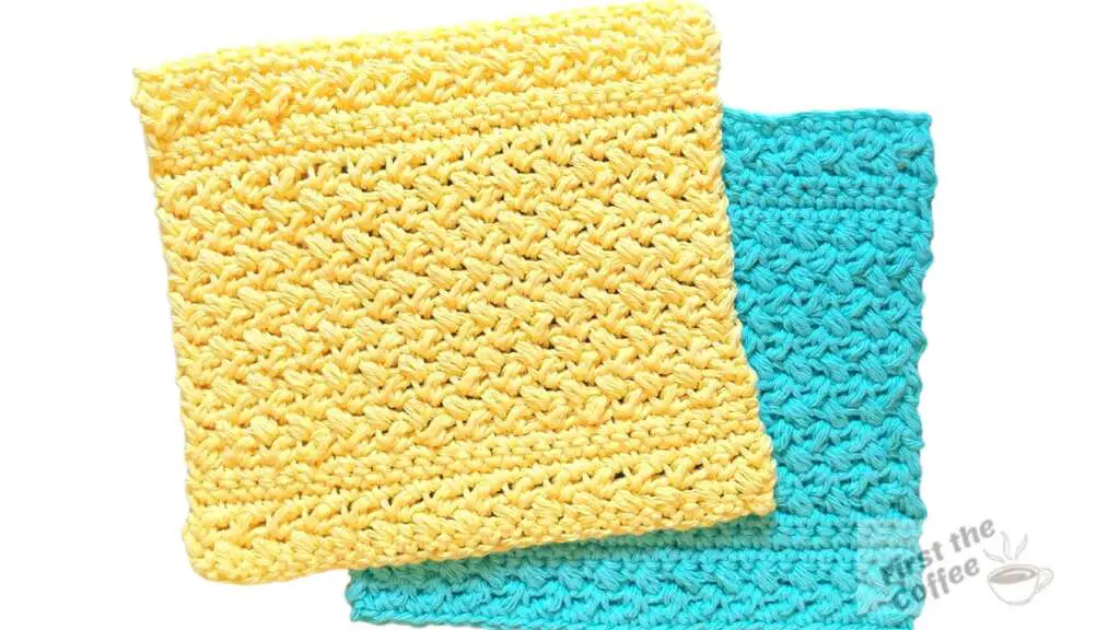 Mini Bean Stitch Dishcloth Pattern