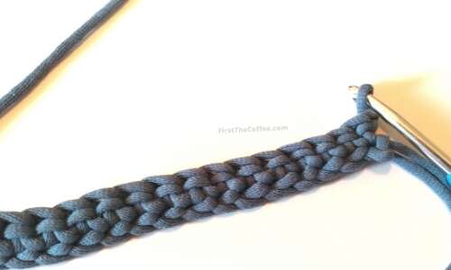 Single Crochet Back Loop Only Step 1