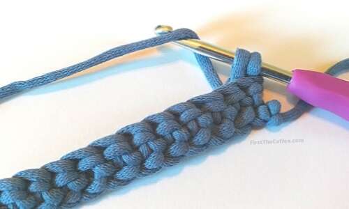 Single Crochet Back Loop Only Step 5