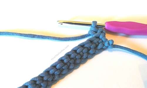 Single Crochet Back Loop Only Step 6