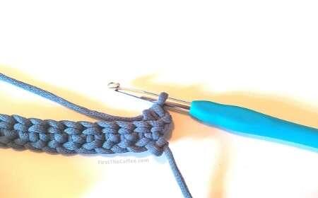 Half Double Crochet Back Loop Step 7