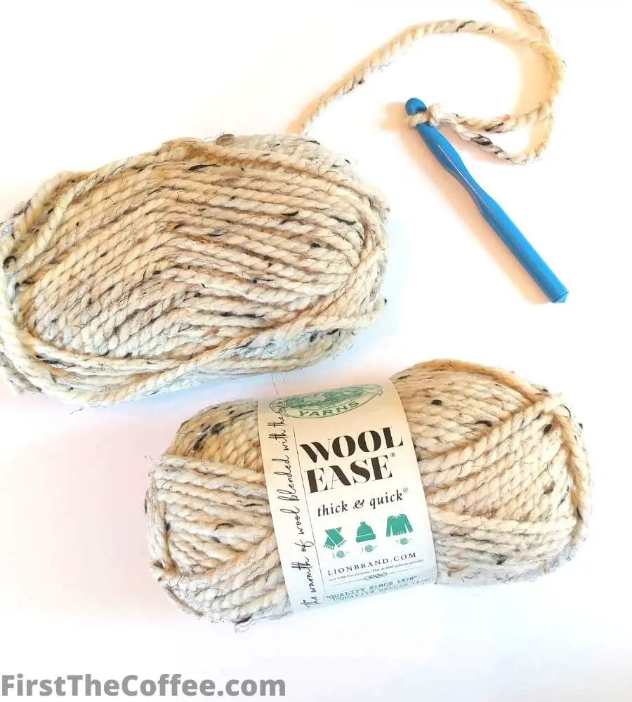 Lion Brand Wool Ease Thick And Quick Yarn in Oatmeal