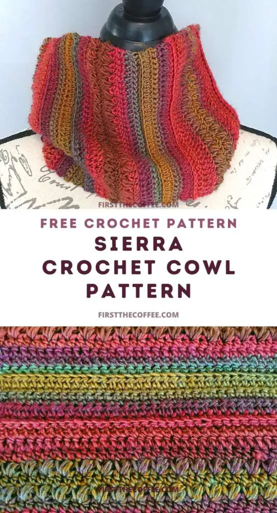 Sierra Crochet Cowl Pattern - Free crochet cowl pattern.