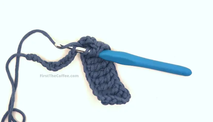 Double Triple Crochet Stitch - insert hook into stitch and yarn over