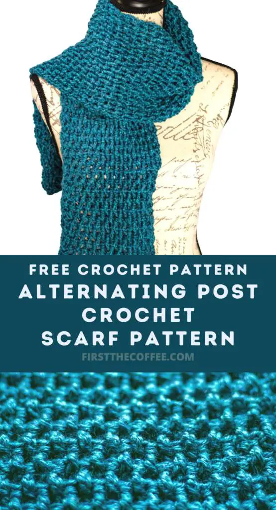 Alternating Post Crochet Scarf Pattern