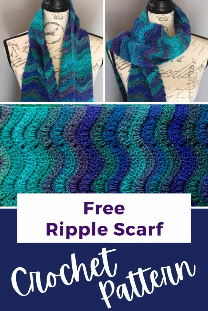 Free Ripple Crochet Scarf Pattern