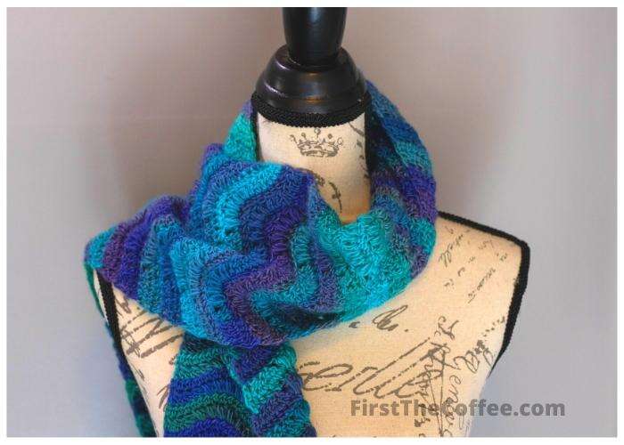 Tidal Wave Crochet Scarf