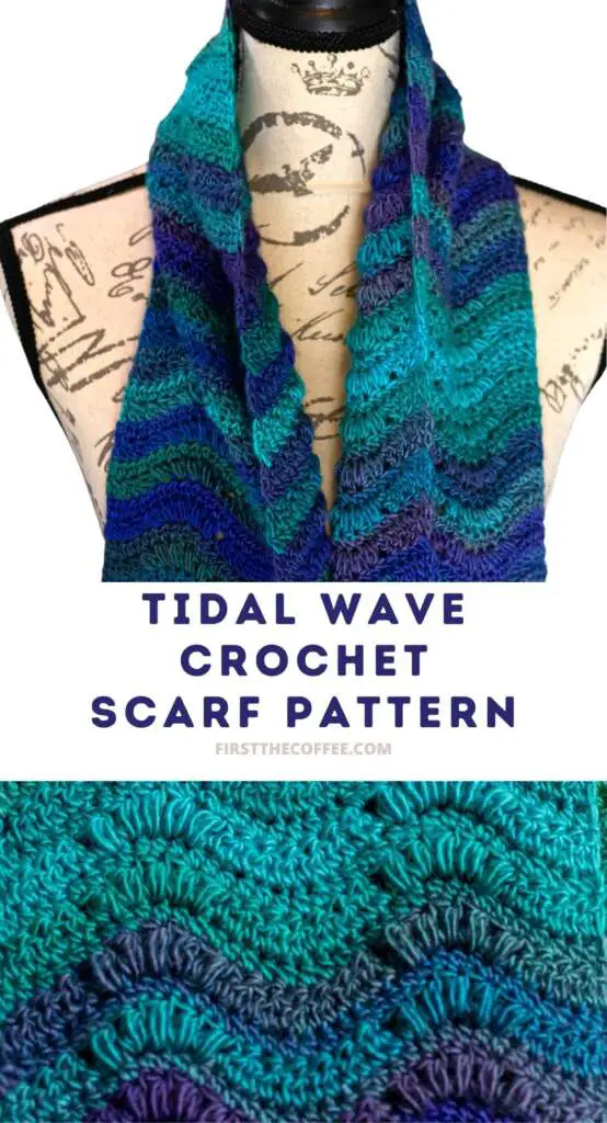 Tidal Wave Crochet Scarf Pattern