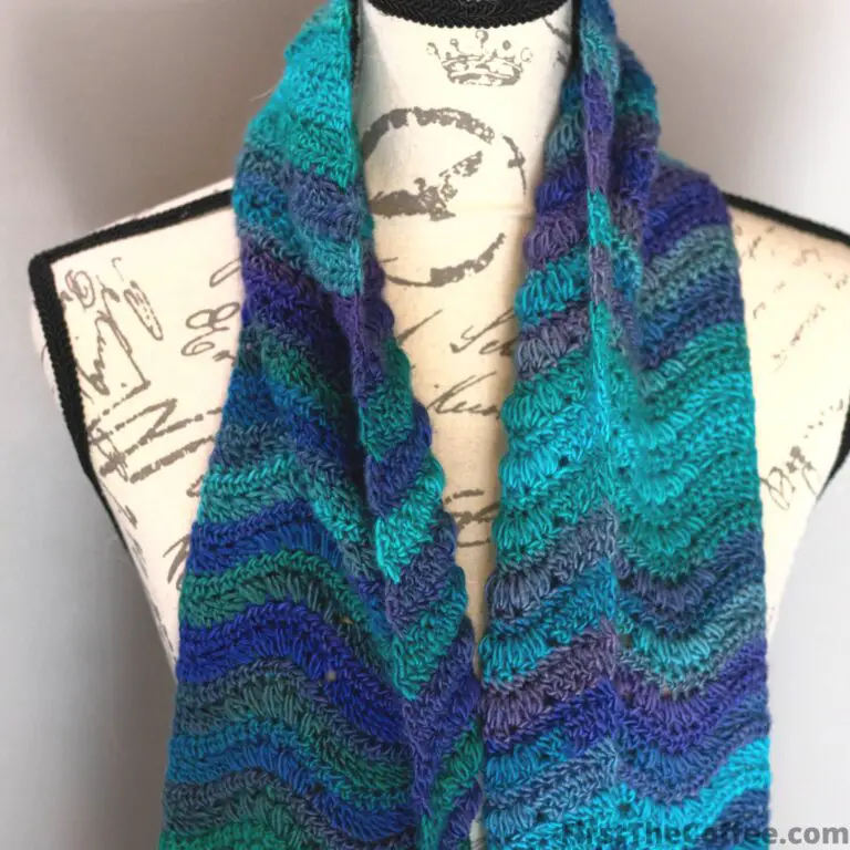 Tidal Crochet Scarf Pattern