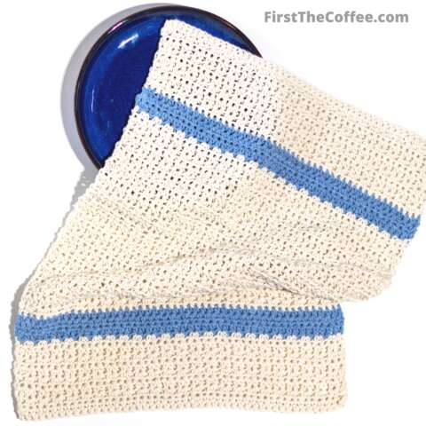Madison Crochet Dishtowel - First The Coffee Crochet