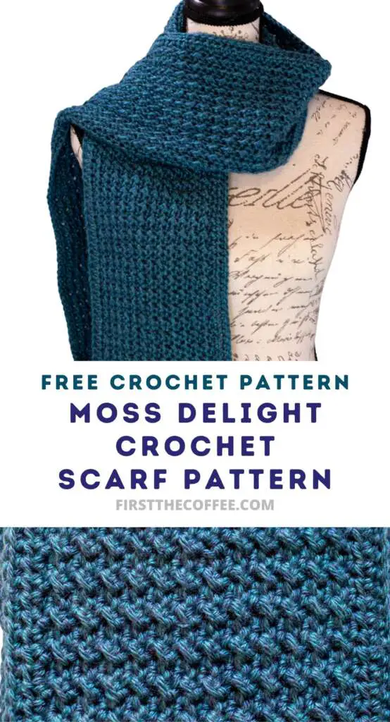 Moss Delight Crochet Scarf Pattern - Free Crochet Scarf Pattern