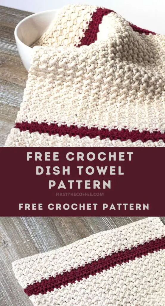 Even Moss Crochet Towel Pattern