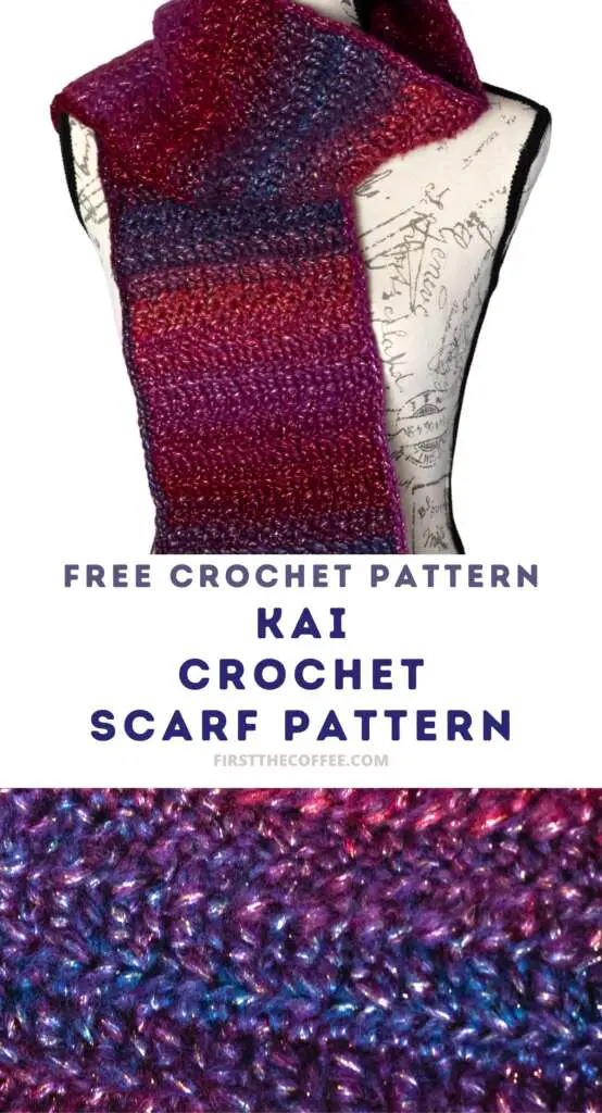 Free Crochet Scarf Pattern, Kai Crochet Scarf