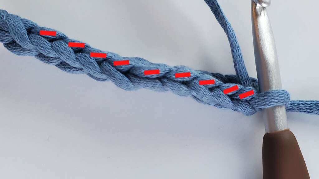 Back Loop on a crochet stitch