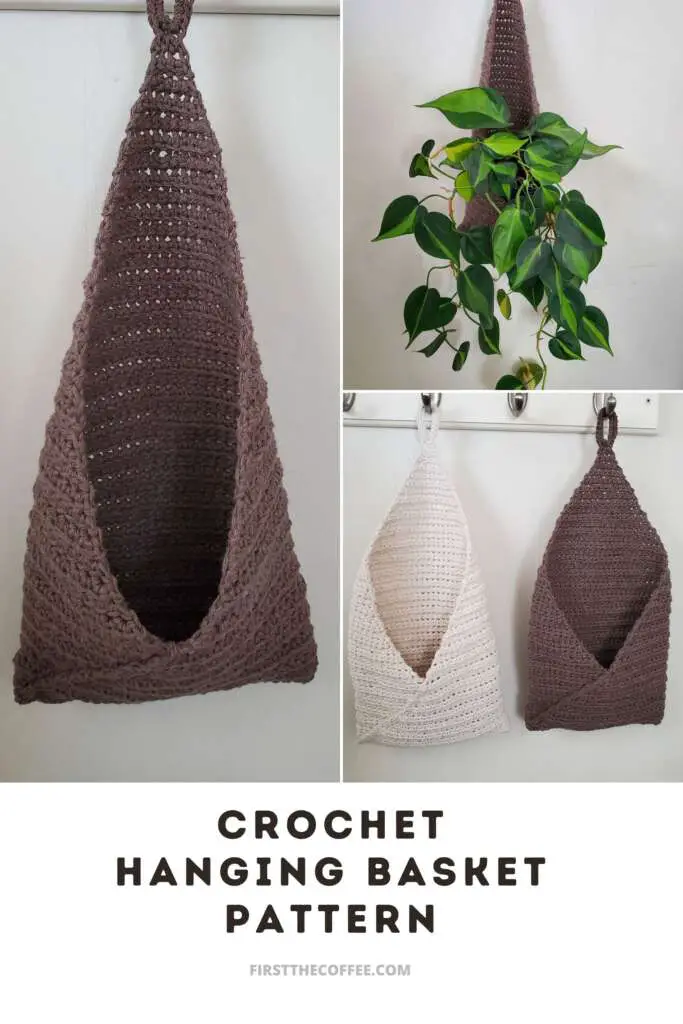 Crochet hanging basket pattern