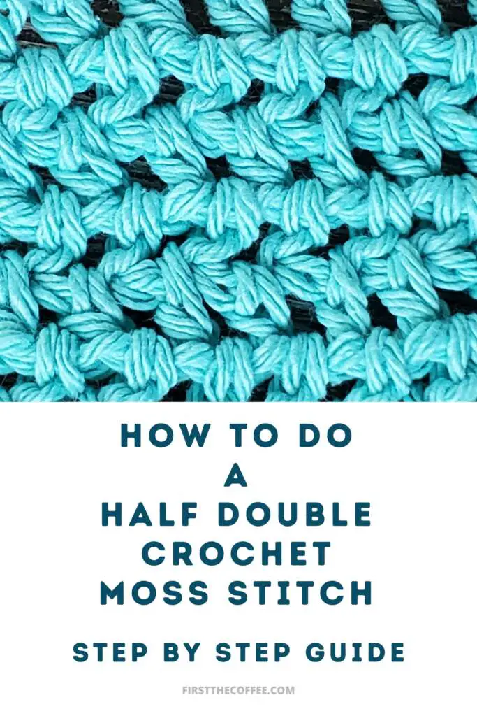 How to do the Half Double Crochet Moss Stitch, also called the Half Double Crochet Linen Stitch