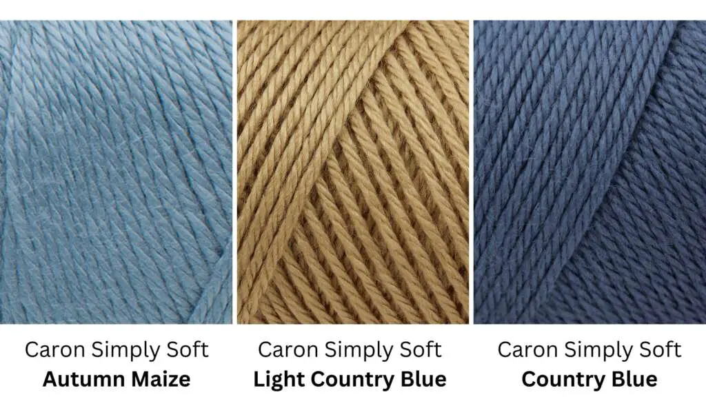 Blue and gold Caron Simply Soft Pallete