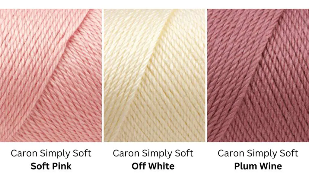 Pink Pallete Caron Simply Soft Yarn