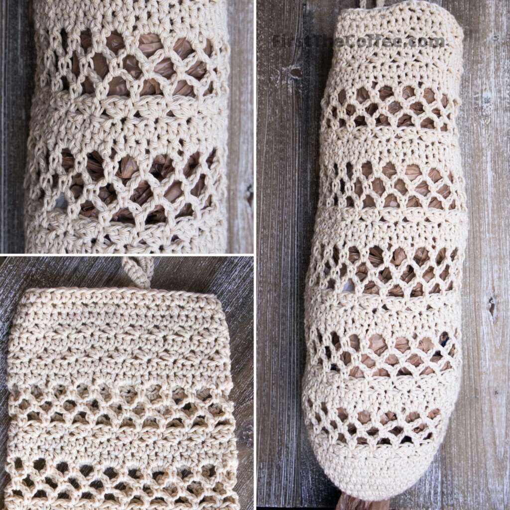 Farmhouse Style Crochet Bag Holder Pattern