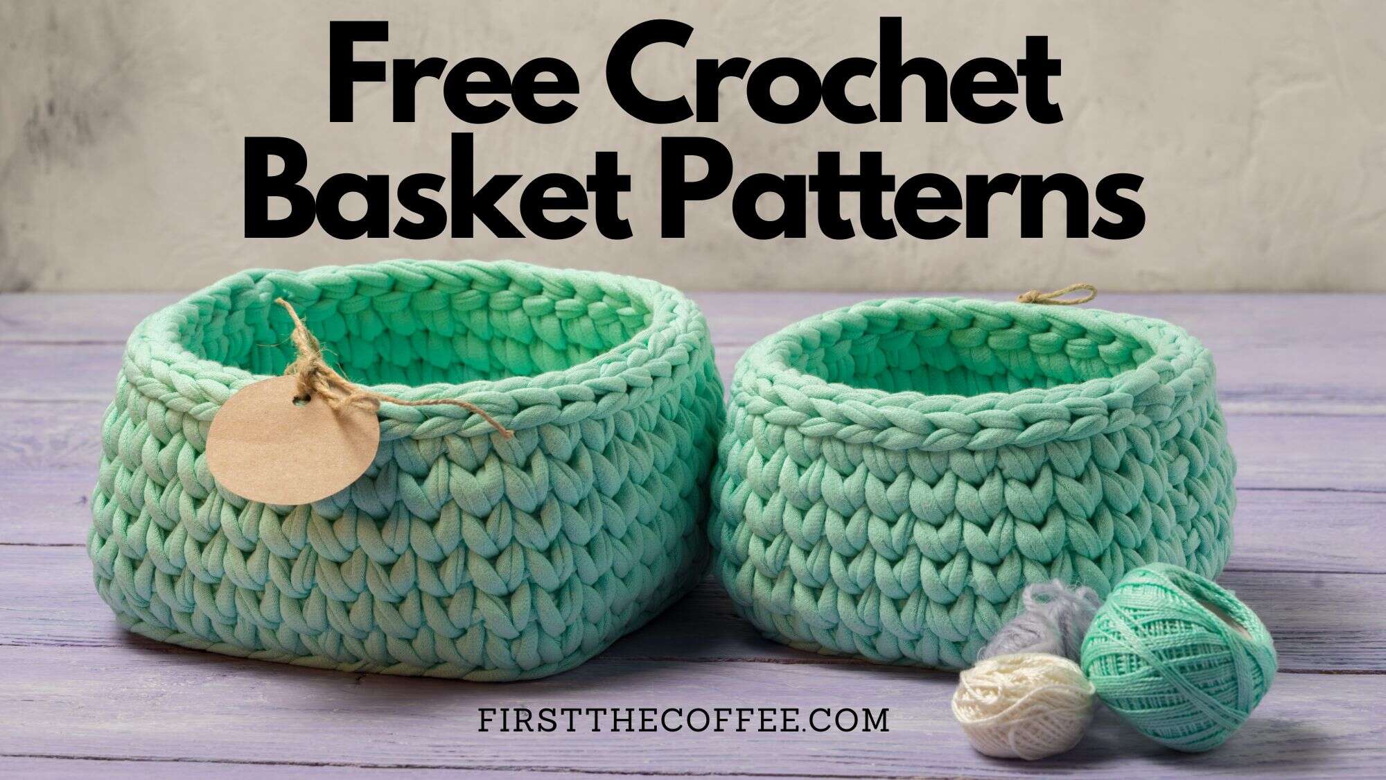 T-Shirt Yarn Crochet Nesting Basket Free Patterns  Yarn projects crochet,  Crochet basket pattern free, Crochet yarn