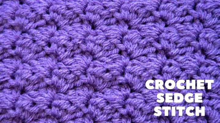 Crochet Sedge Stitch Tutorial
