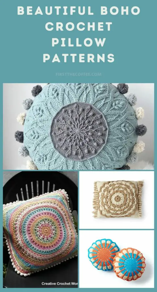 Boho Pillow Patterns to Crochet