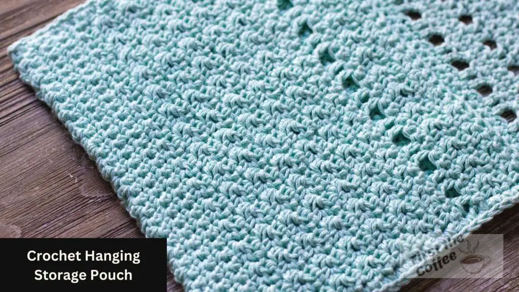 Crochet Storage Pouch Laying Flat