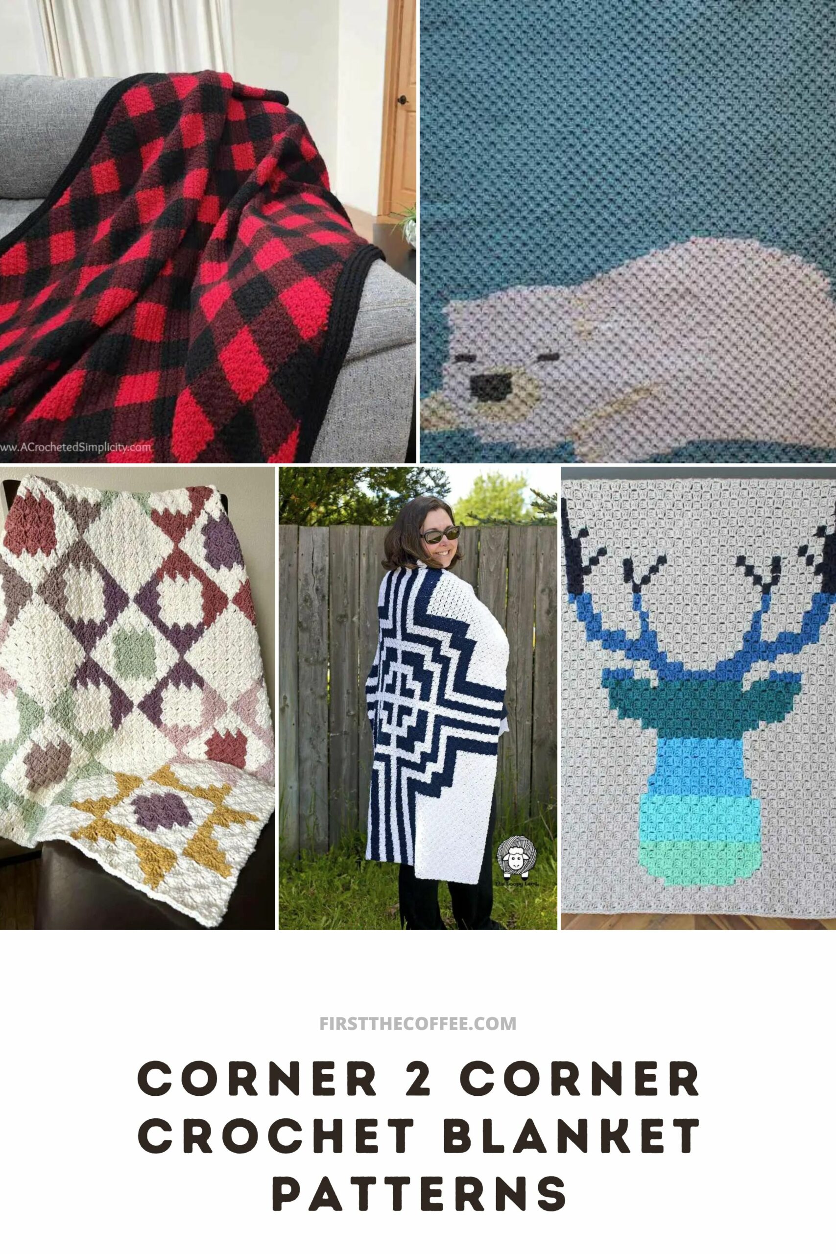 Beautiful C2C Crochet Blanket Patterns You'll Love - First The Coffee ...