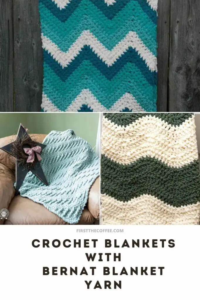 Crochet Blankets with Bernat Blanket Yarn