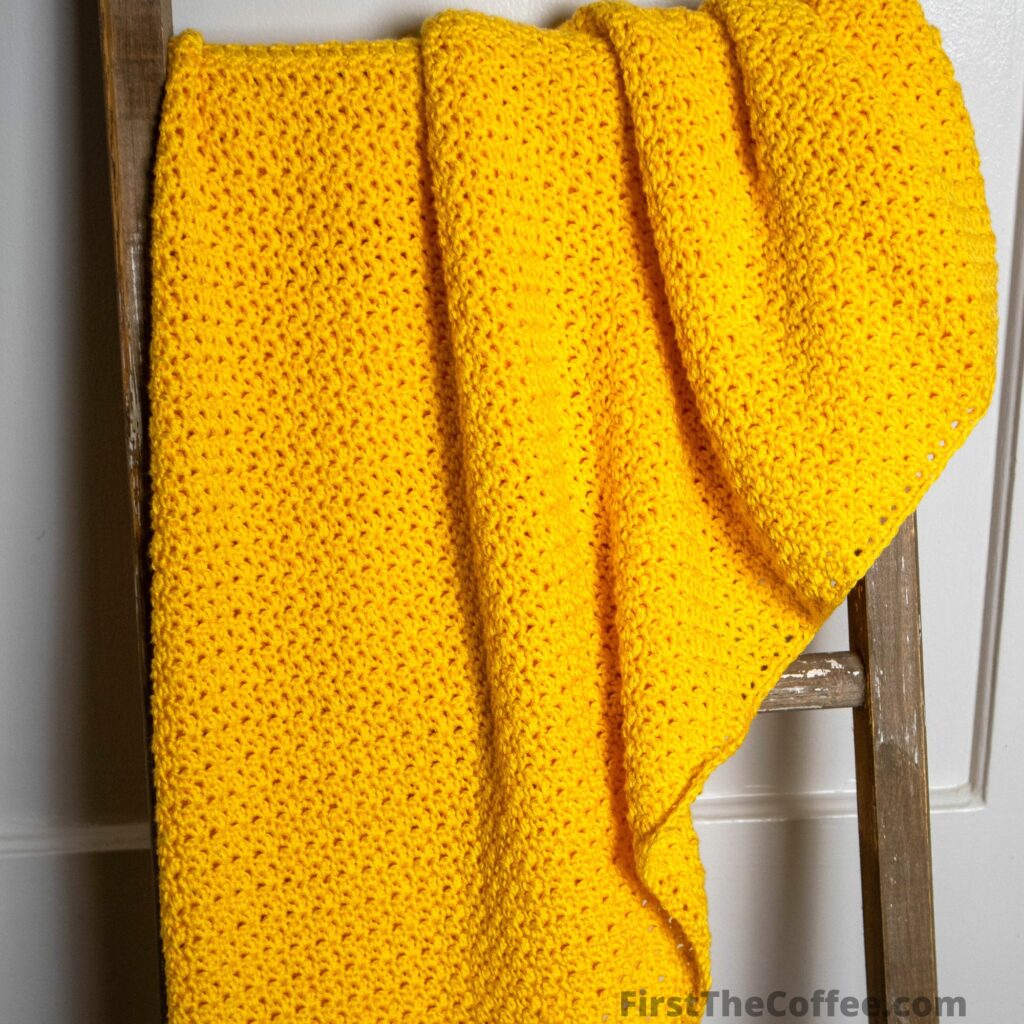 Lemon Peel Crochet Stitch Baby Blanket Pattern