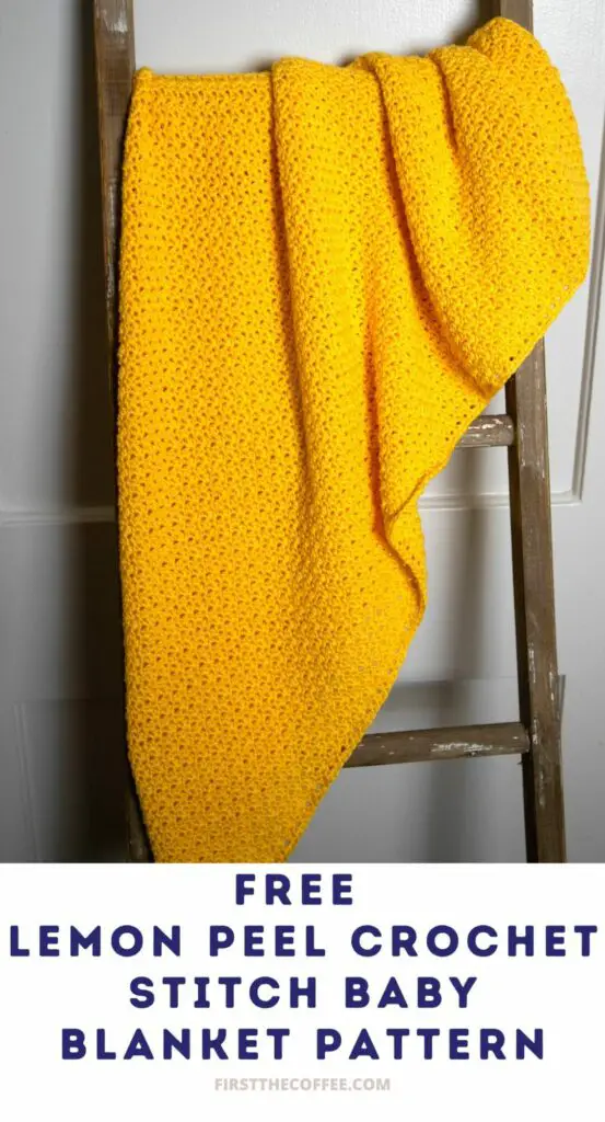 Crochet Baby Blanket Pattern that uses the Lemon Peel Stitch