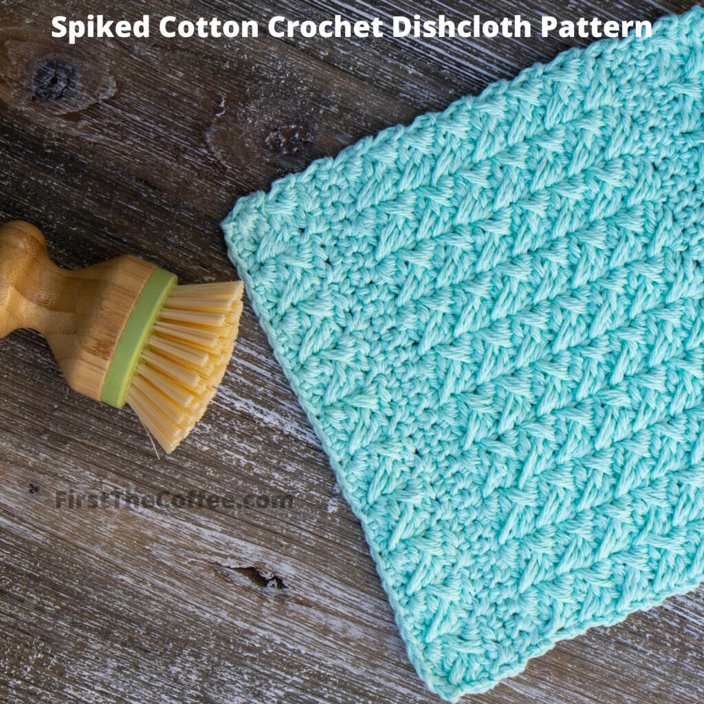 Spiked Cotton Crochet Dishcloth