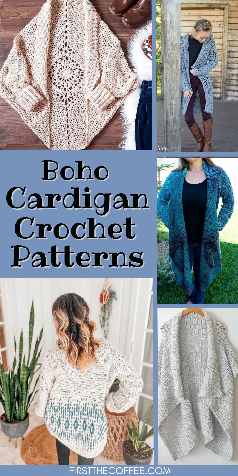 Bohemian Style Crochet Cardigan Patterns