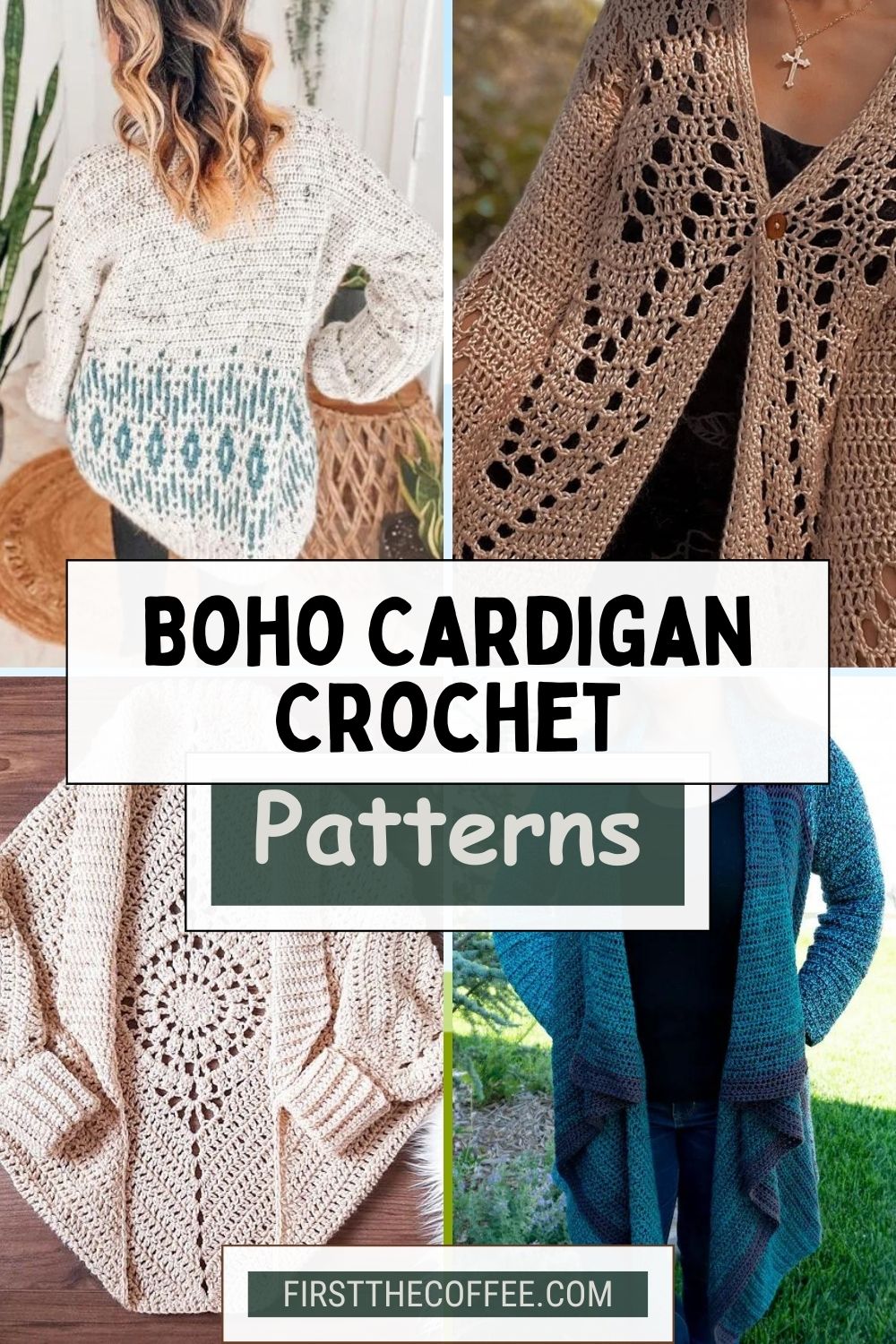 Boho Crochet Cardigan - Cathedrals & Cafes Blog