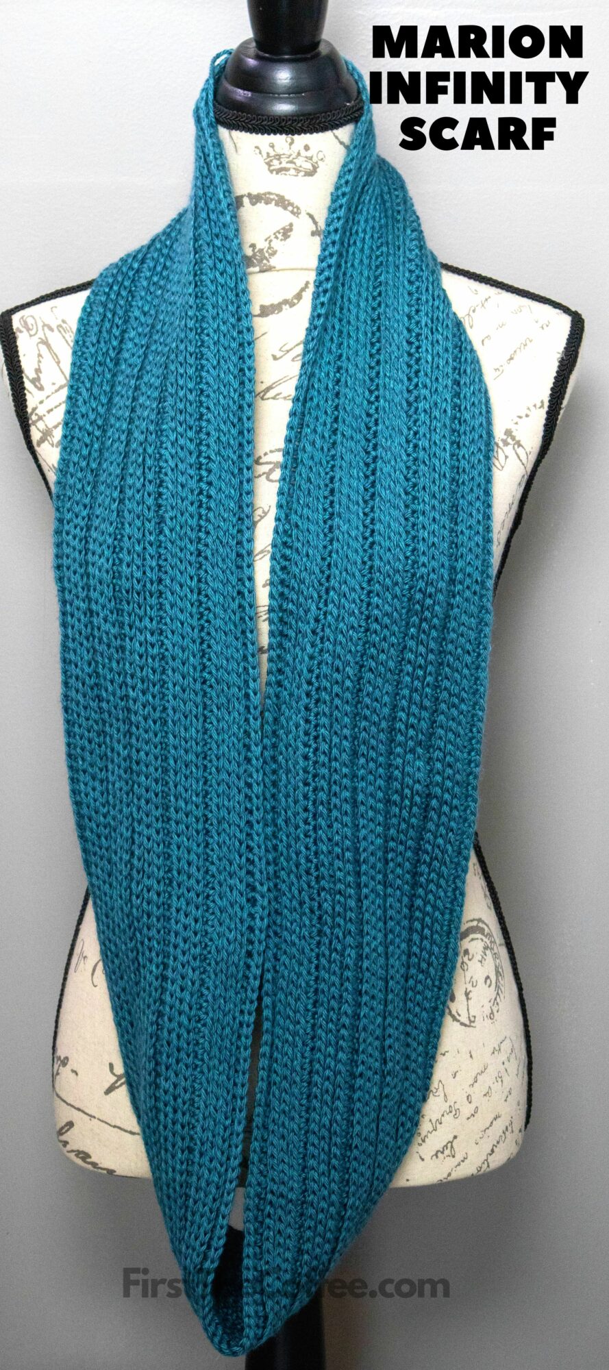 Marion Crochet Infinity Scarf Unraveled