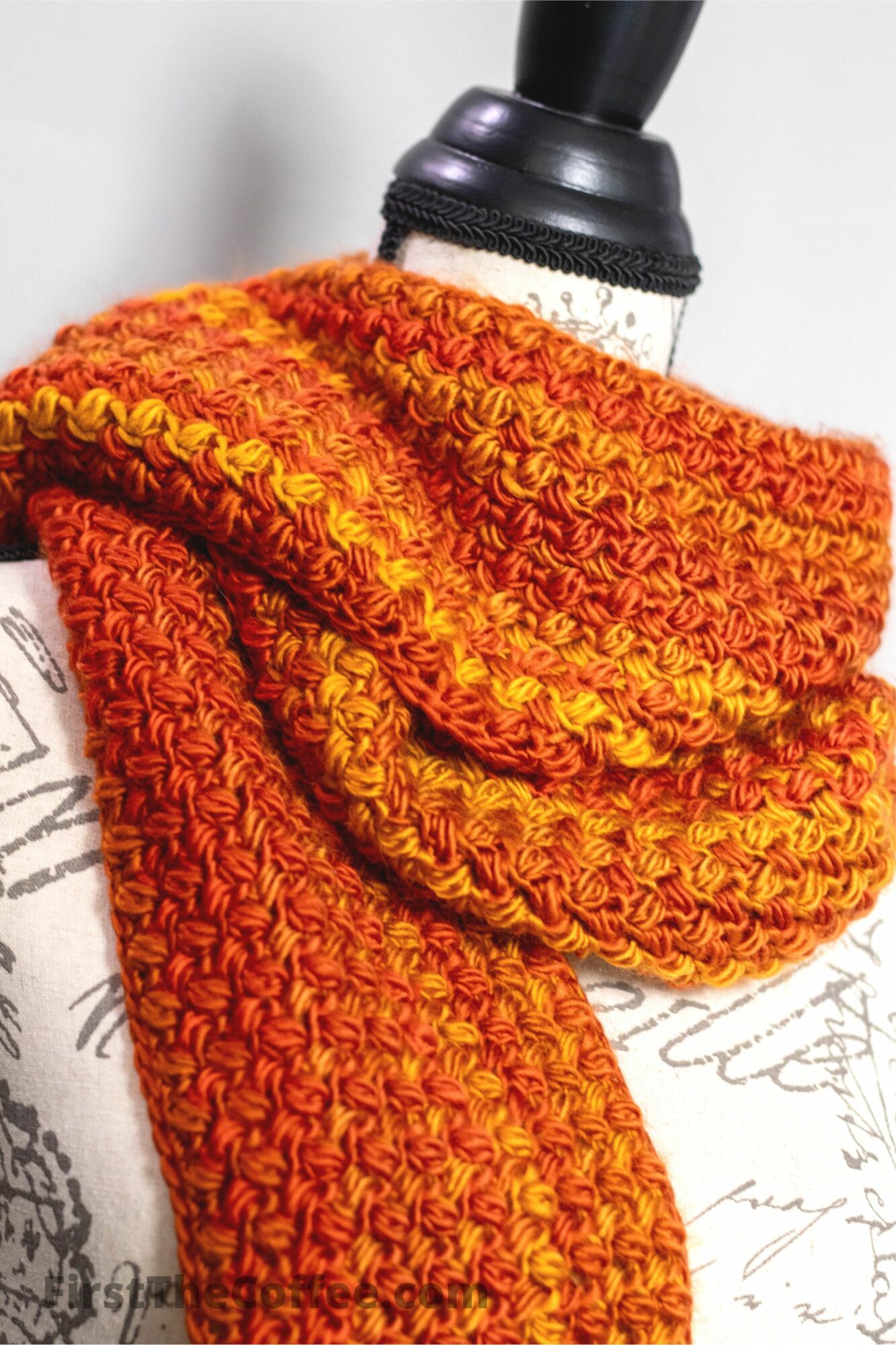 Bean Stitch Scarf