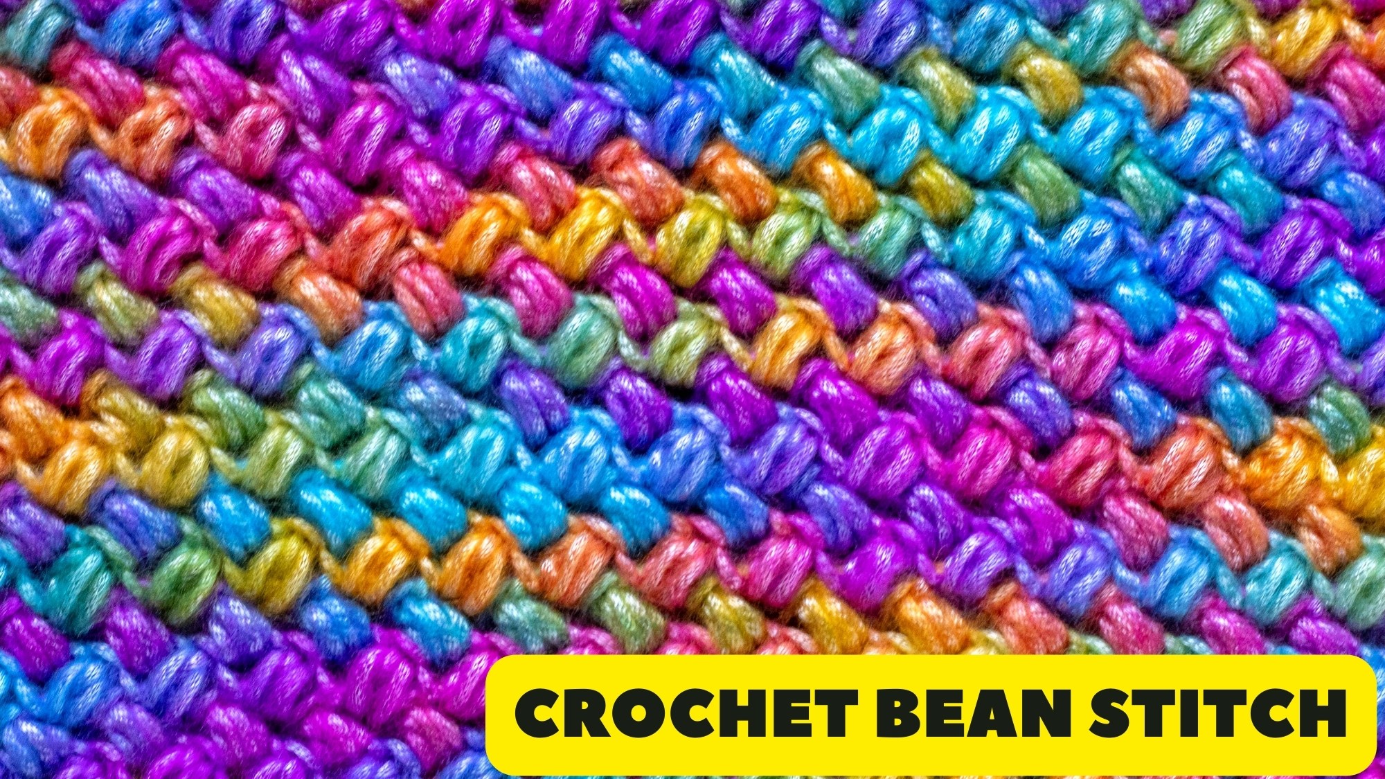 Crochet Bean Stitch Tutorial First The Coffee Crochet