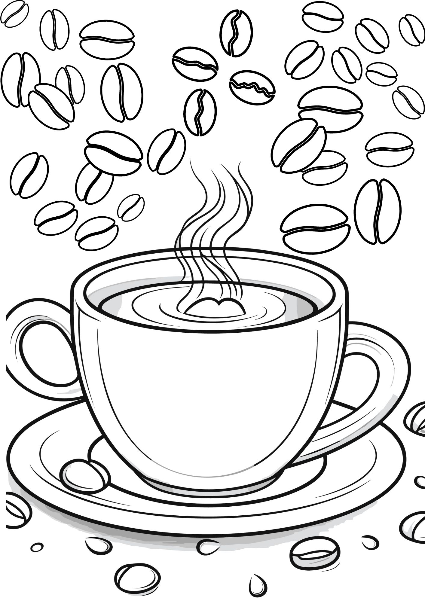 Free Printable Coloring Pages - First The Coffee Crochet